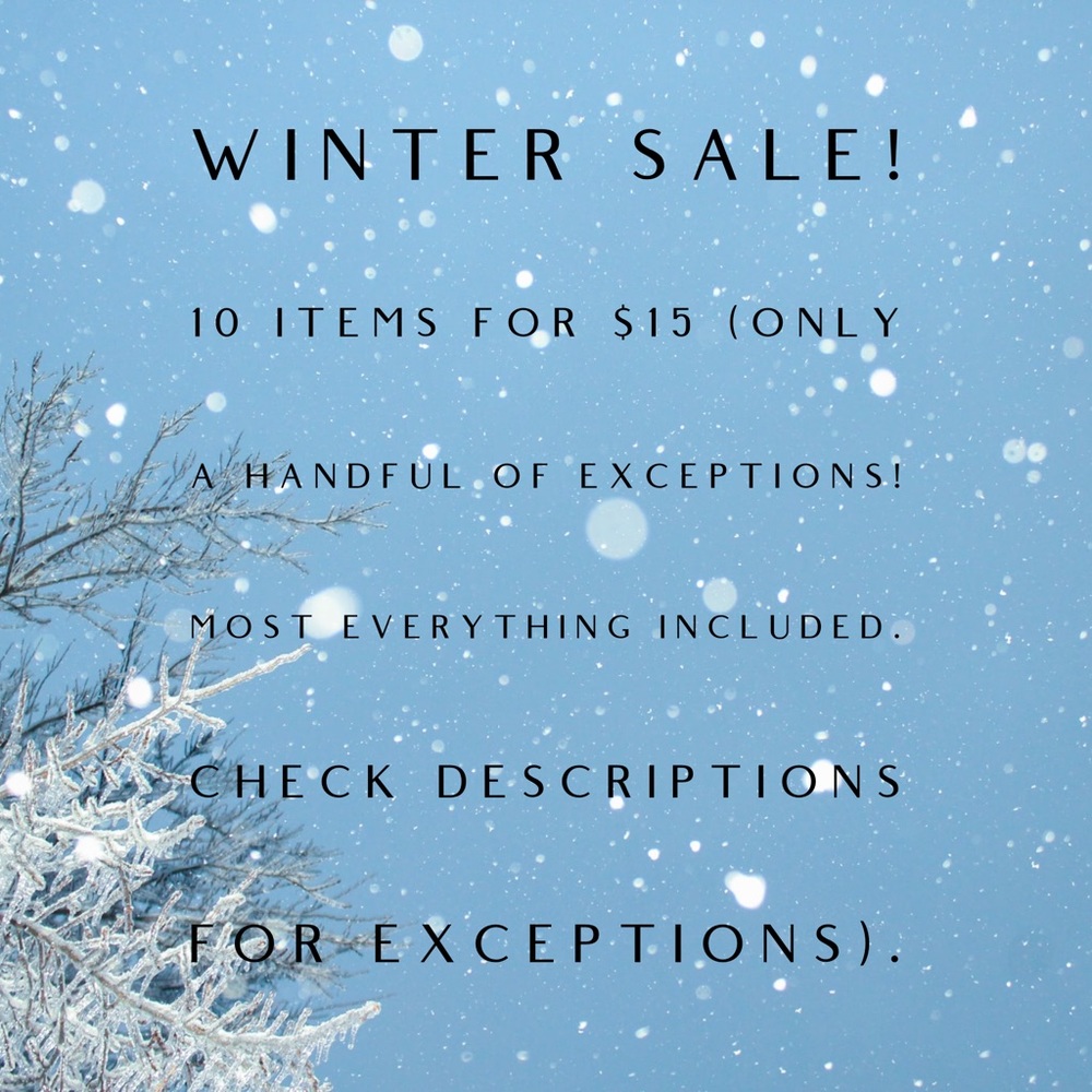 Any 10 items for $15!!